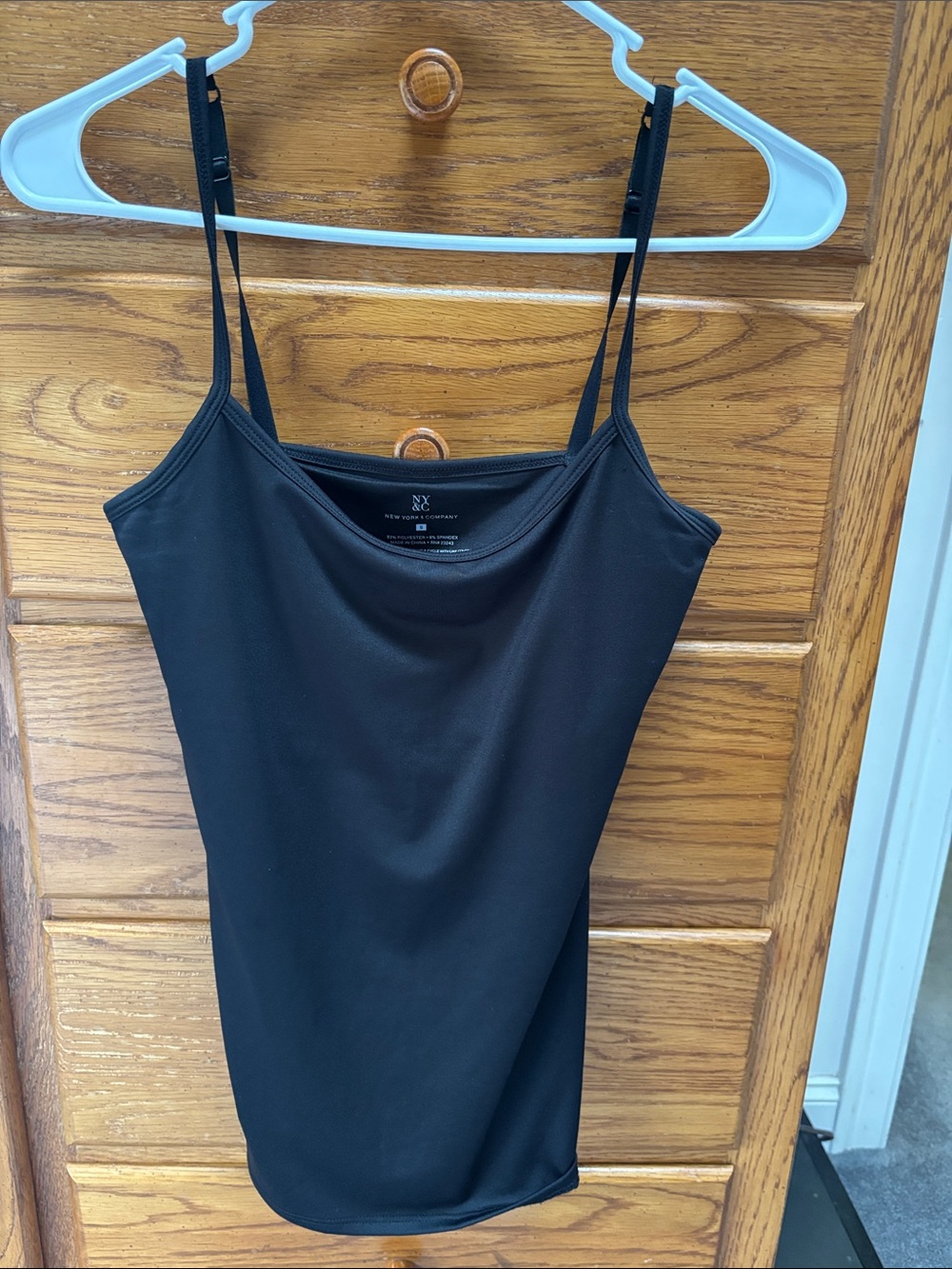 New York & Company Black Slim Spaghetti-Strap Cami